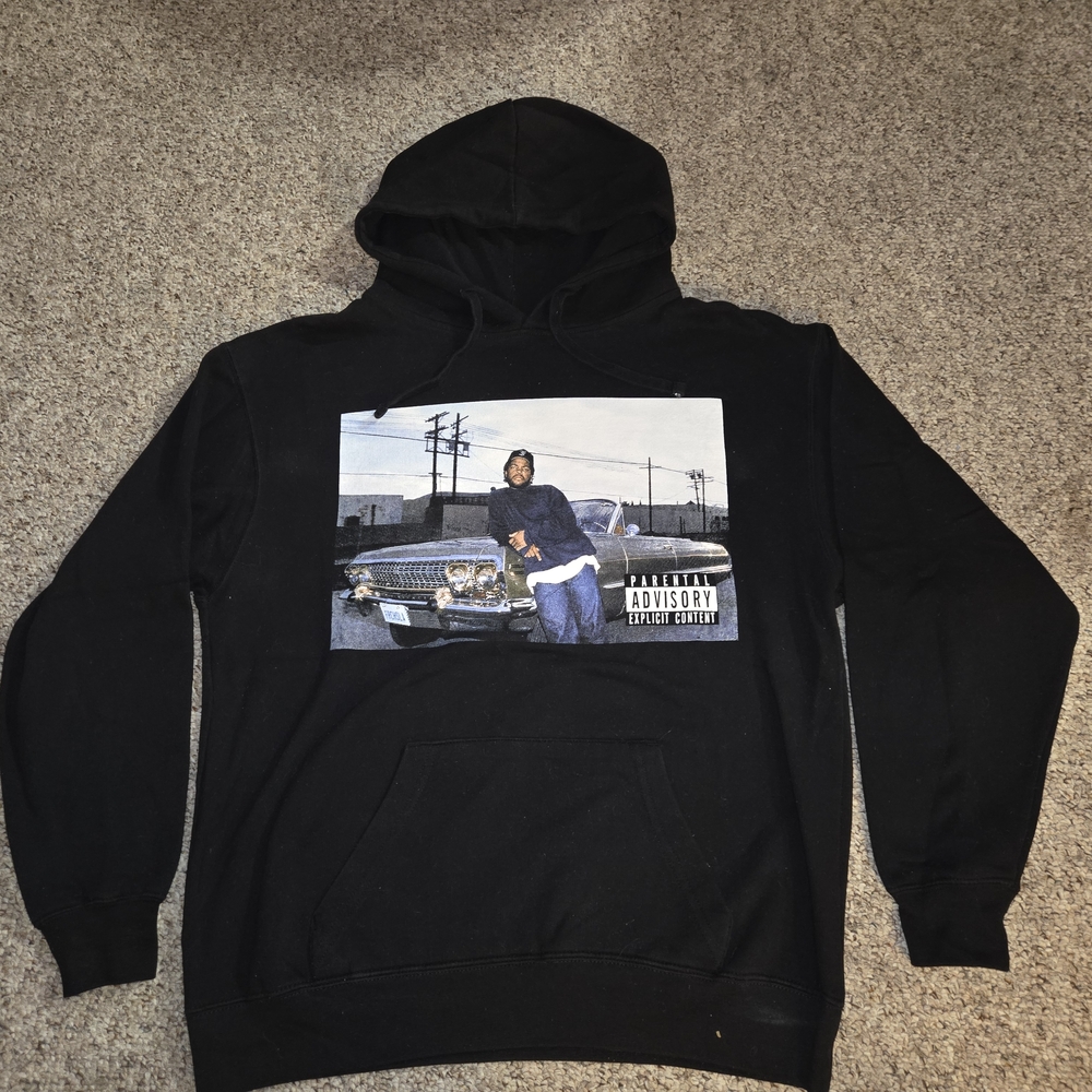Black Graphic Hoodie